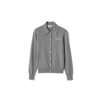 Miu Miu Cashmere Cardigan, Woman, Grey, Size 38