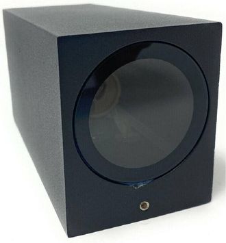 Trade Shop Trade Shop Traesio - Trade Shop - Applique Parete Doppia Emissione Attacco Gu10 Lampada Moderna Es55 Up & Down Ip65 - Negro