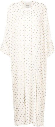 Bambah Gardenia maxi dress - women - Polyester/Metallised Fibres/Elastane - One Size - White