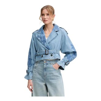 Ermanno Scervino Dames, Jassen, Blauw, Maat: XL Denim