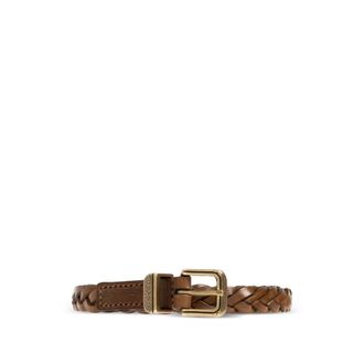 Etro Etro, Belts, female, Brown, Size: M Braided Leather Belt