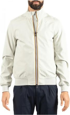 K-Way Stijlvolle Lichtgewicht Jas - Heren - Zomerjassen - Beige - 3XL - Polyester - Jassen