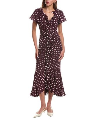 Cinq &agrave; Sept Camille Polka Dot Clio Dress