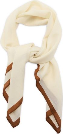 Mango Wool Pocket Square in Ecru at Nordstrom