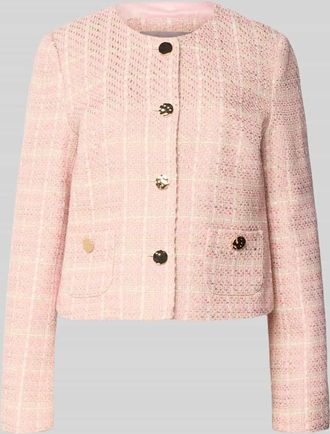 Christian Berg Regular Fit Blazer in Boucl&eacute;-Optik in Hellrosa, Gr&ouml;&szlig;e 34