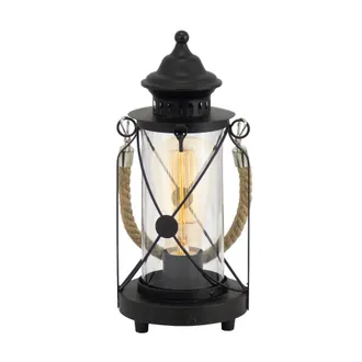 Eglo Bradford Vintage Nautical Table Lamp - Black | TJ Hughes