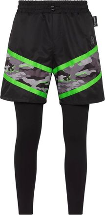 Plein Sport Broeken, Heren, Zwart, XL, Katoen, Sport Leggings