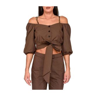 Patrizia Pepe Donna, Camicette, Marrone, M, new