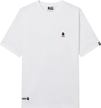 Fingercroxx T-shirt con logo ricamato - Bianco