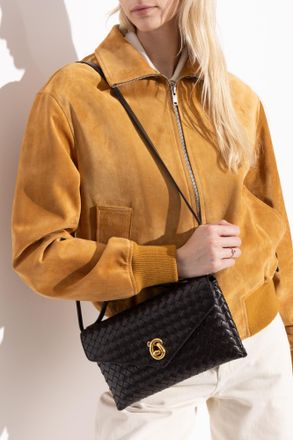 Bottega Veneta Handbag Knot Lock, Womens, Brown