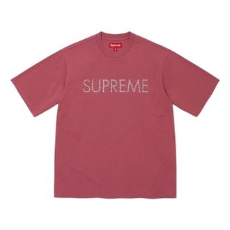 SUPREME FW26 Hearts Studded S/S T-Shirt Dusty Rose SUP-FW26-081-ROS