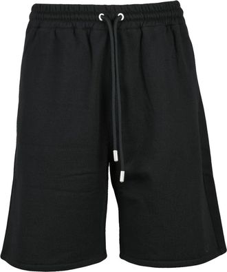 Off-white Black Cotton Sweatshirt Shorts