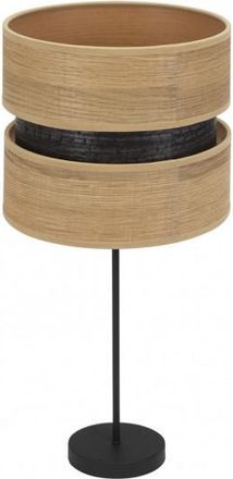 Fabrilamp Fabrilamp - Sobremesa Alto Colet 1xe27 Negro/madera Clara 61x30x30 Cm