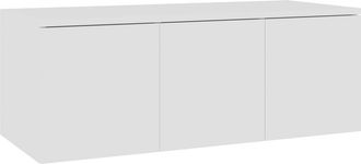 vidaXL Vidaxl - Mueble Para Tv Madera Contrachapada Blanco 80x34x30 Cm
