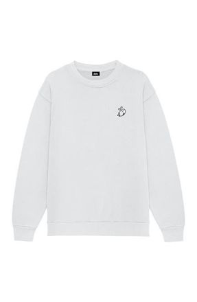 Dalix Heartly Ghost Heavyweight Relaxed Sweatshirt in Lunar Gray at Nordstrom, Size Xx-Large