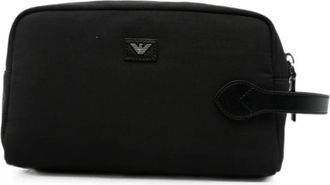 Emporio Armani Logo beauty-case - Heren - Toilettassen - Zwart - ONE Size - Tassen