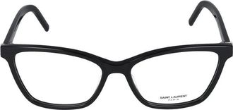 Saint Laurent Zwarte Transparante Bril SL M128 - Dames - Brillen - Zwart - 53 MM - Accessoires