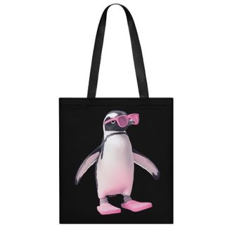 Generic Flip Flop Penguins Womens Tote Casual Shopping Bag Lightweight Shoulder Bags Hobos Handbag for Work Travel Daily 35x40cm
