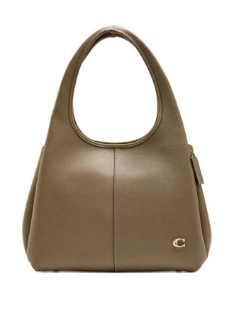 Coach Pebble lana tote bag - Marrone