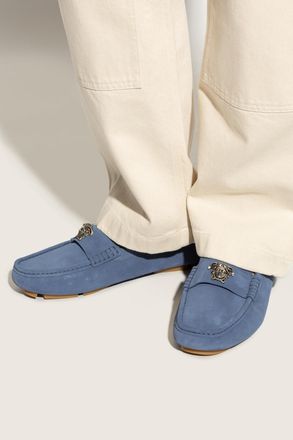 Versace Suede Loafers, Mens, Blue