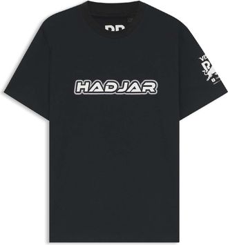 HUGO BOSS Hugo Heren Isack Racing Stieren T-Shirt (Zwart)