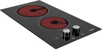 OEM Placa Vitrocer&aacute;mica El&eacute;ctrica Color Negro 52x30 Cm - Antek