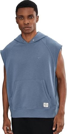 Nike Athletic Club Dri-FIT Fleece Sleeveless Training Hoodie Mens Sweatshirt Diffused Blue/Diffused Blue : 2XL, Cotton/Polyester