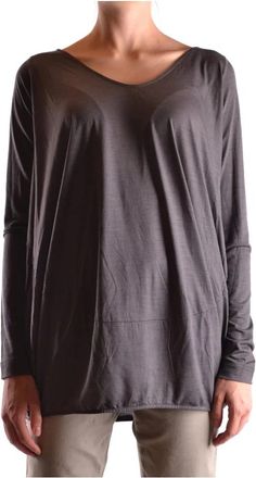 Aspesi Modieuze Oversized Paarse Blouse - Dames - Blouses - Grijs - M - Overhemden