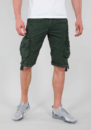 Alpha Industries Shorts ALPHA INDUSTRIES Jet Short, Herren, Gr. 30, Normalgr&ouml;ssen, blau (schwarz petrol), Obermaterial: 100% Baumwolle, Hosen Shorts