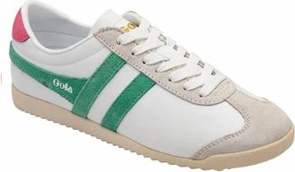 Gola Womens Bullet Sneakers In Jade/pink