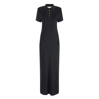 Elisabetta Franchi Dames, Jurken, Zwart, Maat: XL Viscose