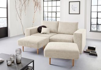 Looks by Wolfgang Joop 3-Sitzer »Looksv« Verwandlungssofa: aus Sofa wird Sofa mit 2 Hockern