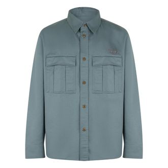 Diesel Light Jackets, male, Blue, Size: 2XL Light Blue Jacket with Collar and Pockets