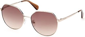 Max & Co. MO0060 32F Womens Sunglasses Gold Size 58