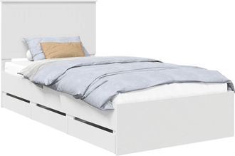 vidaXL Estructura De Cama Con Caj&oacute;n 100 X 200 Cm Madera Ingenieril Vidaxl