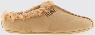 Maison Margiela Sabot in pelle scamosciata con interni in shearling