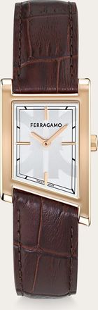 Ferragamo Men Ferragamo Asymetrique watch Brown