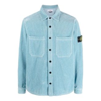 Stone Island Corduroy Overshirt Blue 791511311-V0041