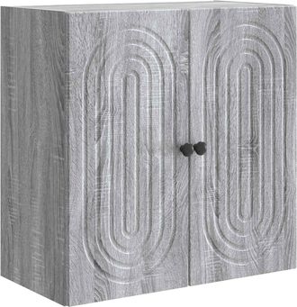 vidaXL Armario De Pared Sonoma Gris 59 X 31 X 60 Cm Vidaxl
