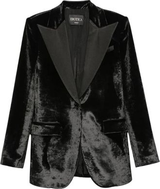 Dondup Dj 863 Blazer - Dames - Blazers - Zwart - S - Katoen - Jassen