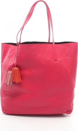 Loewe Pink Leather Handbag Tote Bag (Pre-Owned)
