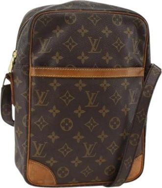 Louis Vuitton Pre-owned Monogram Canvas Schoudertas - Dames - Vintage Schoudertas - Bruin - ONE Size - Leer - Vintage
