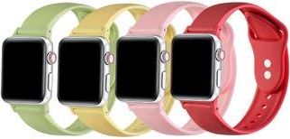 Posh Tech 4-Pack Silicone Watchbands in Yellow Multi at Nordstrom Rack