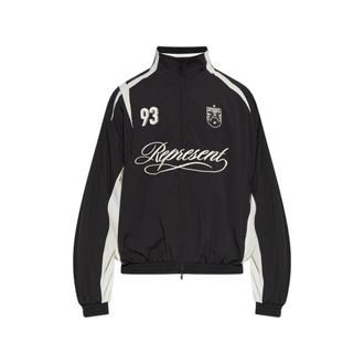 Represent Logo-embroidered Panelled Jacket