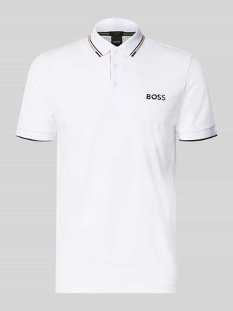 HUGO BOSS Regular Fit Poloshirt aus Baumwoll-Mix Modell PADDY PRO in Offwhite, Gr&ouml;&szlig;e XXXL