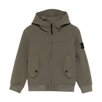 Stone Island Giubbino Jacket - male - Stone Island - Kids Sweatshirts - Green - 10 Y - Kids
