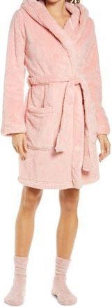 UGG Aarti Faux Shearling Hooded Robe in Soft Kiss at Nordstrom Rack, Size Medium