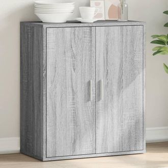 Berkfield Home Sideboard Grey Sonoma 79x38x80 cm Engineered Wood | Size: 79 x 38 x 80 cm