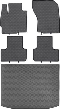 OEM Juego De Alfombrillas De Goma Para Coche Y Alfombrilla Para Maletero Para Mitsubishi Asx Crossover (05.2010-12.2021)