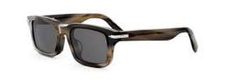 Dior DIORBLACKSUIT S16F Smoke Square Mens Sunglasses DM40169F 62A 53